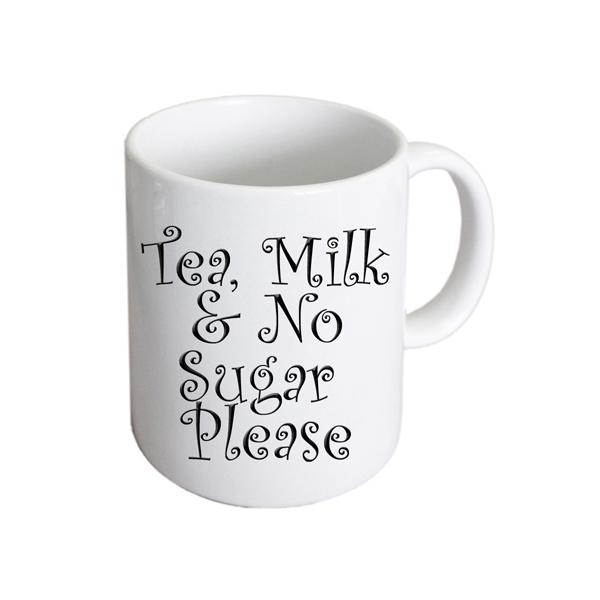 Tea Mug – Milk No Sugar Funny Coffee Cup | Ashton and Finch