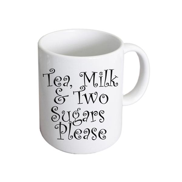Tea Mug – Milk Two Sugars Coffee Cup | Ashton and Finch