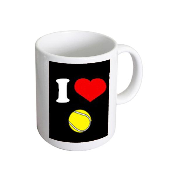 Tennis Mug – I Love Tennis Novelty Cup | Ashton and Finch