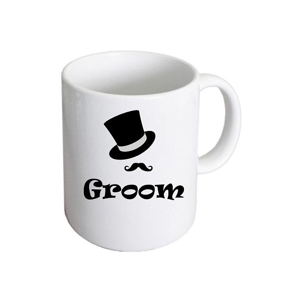 Wedding Mug – Groom Top Hat and Moustache Cup | Ashton and Finch