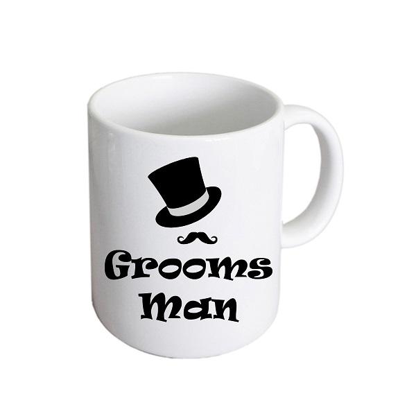 Wedding Mug – Groomsman Top Hat and Moustache Cup | Ashton and Finch