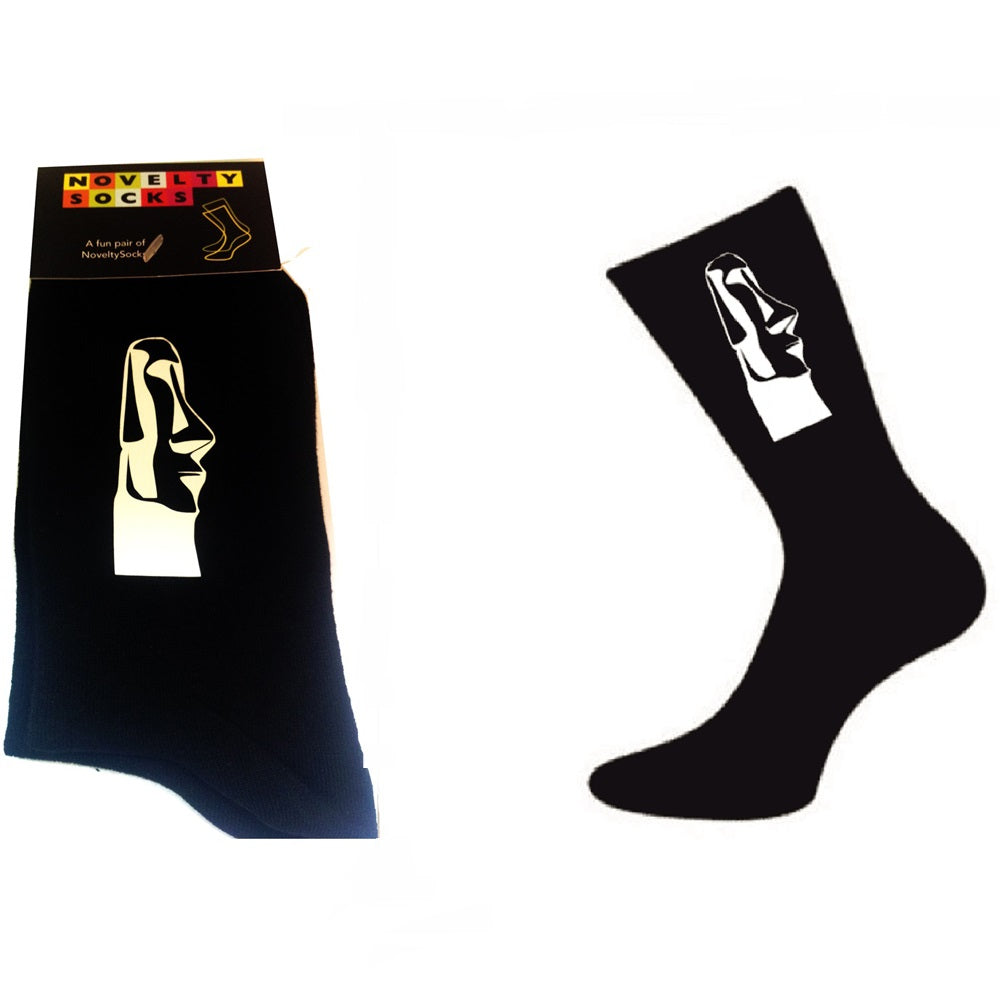 Easter Island Moai Statue Head Mens Socks| Ashton and Finch
