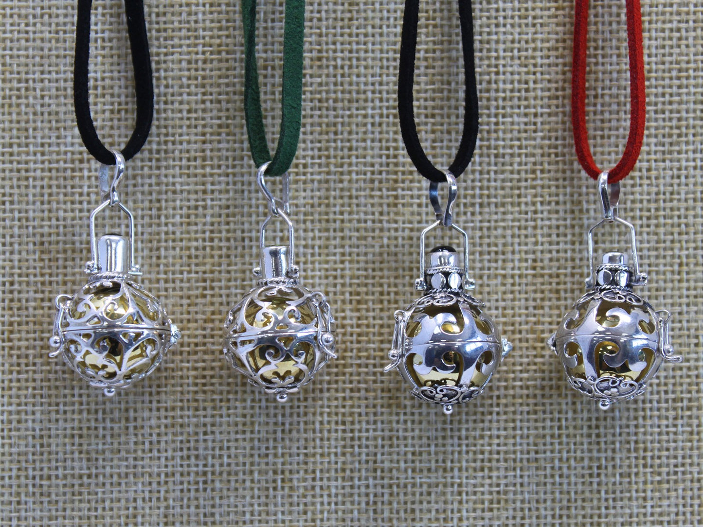 18mm Silver Romance Angel Bell Necklace