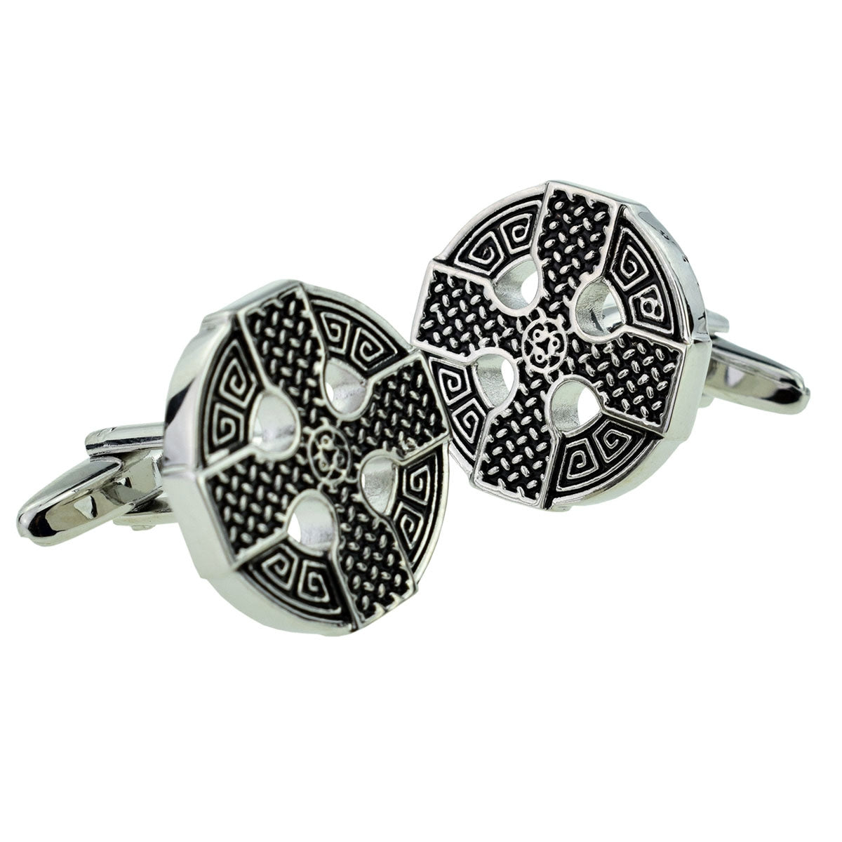 Round Design Celtic Cross Cufflinks | Ashton and Finch