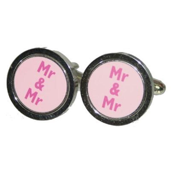 Same Sex Pink Mr & Mr Cufflinks | Ashton and Finch