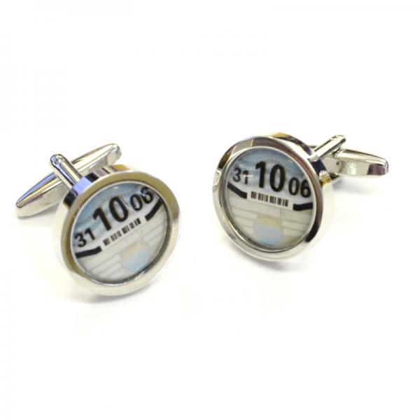 Personalised Tax Disc Cufflinks | Ashton and Finch