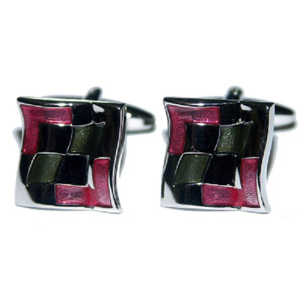 Red & Grey Classic Cufflinks | Ashton and Finch