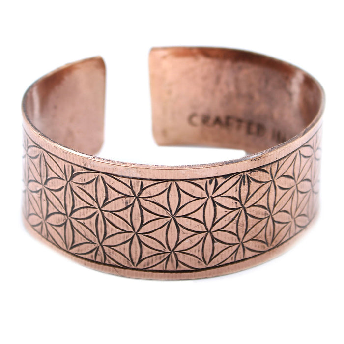 Tibetan Copper Flower Of Life Bracelet