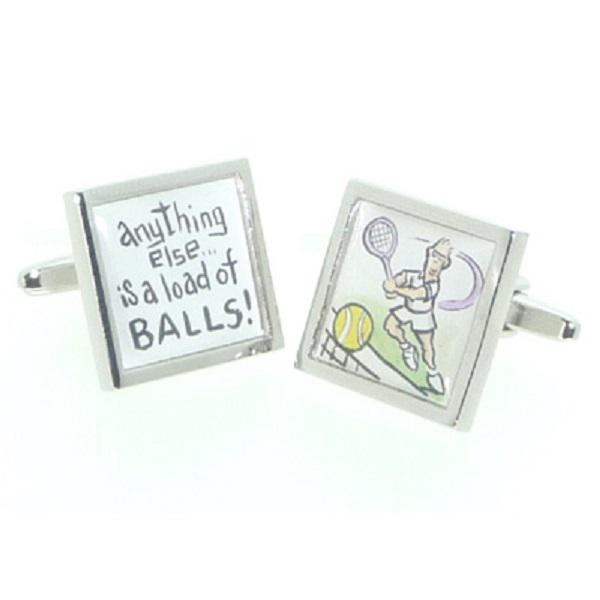 Tennis Comedy Cufflinks | Ashton and Finch