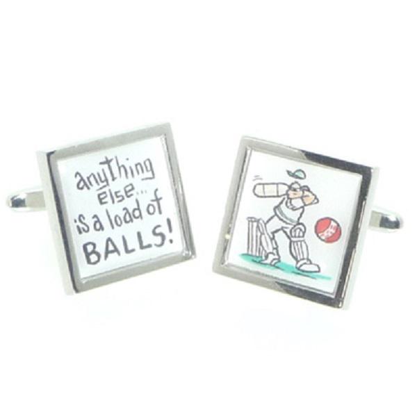 Cricket Comedy Cufflinks | Ashton and Finch