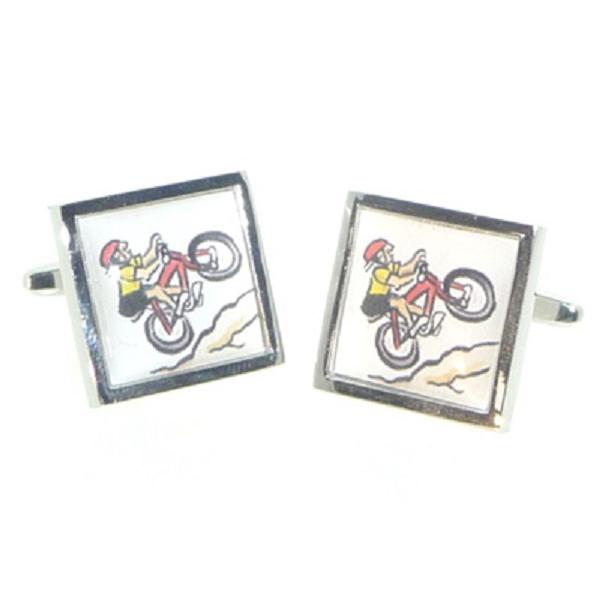 Biker Cufflinks excellent for a Cyclist | Ashton and Finch