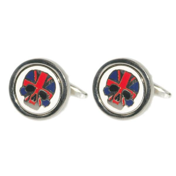 Union Jack Skull Logo Coin Cufflinks | Ashton and Finch