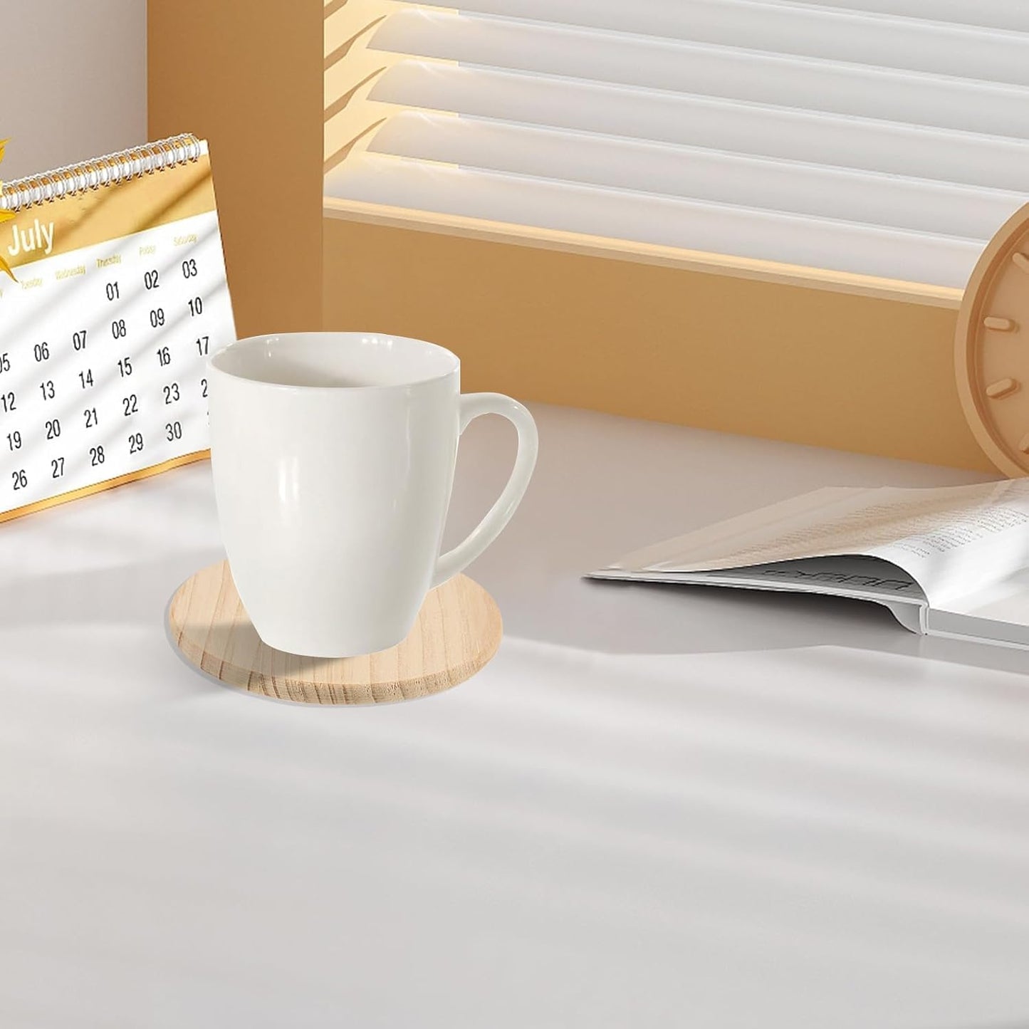 Dachshund Coaster – Engraved Round Wooden Dog Breed Design