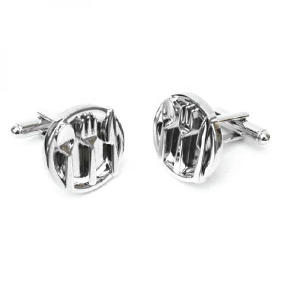 Dinner Plate & Cuttlery Cufflinks | Ashton and Finch