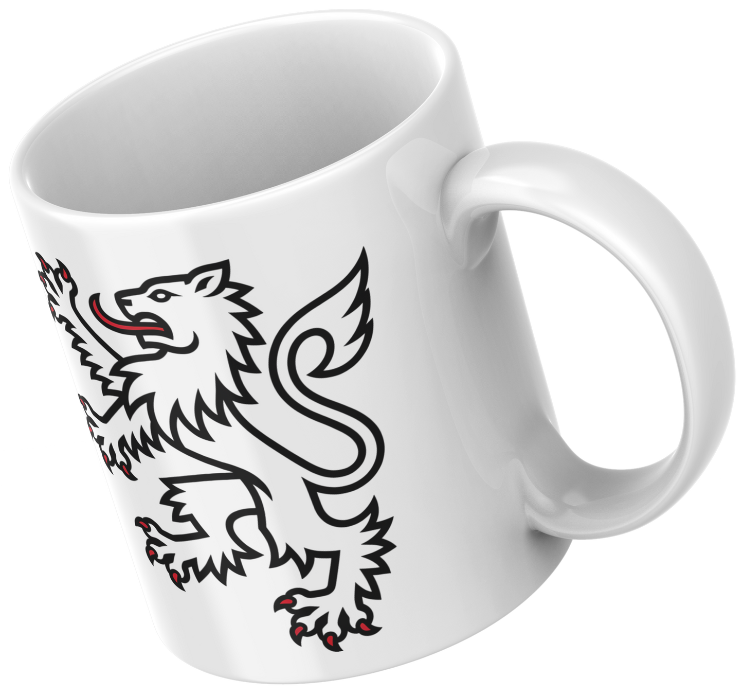 Scottish Lion Rampant Mug – Shield Emblem Coffee Cup