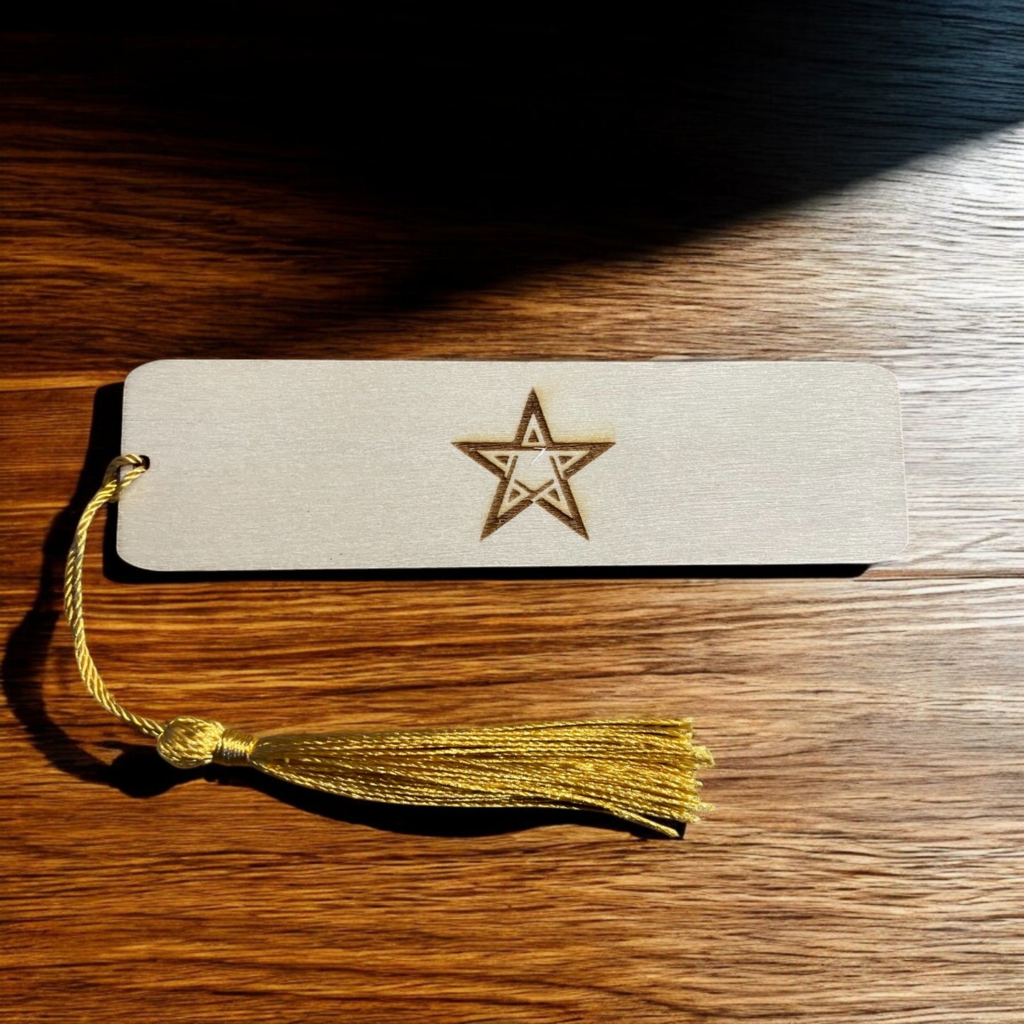 Engraved Wooden Pentagram Bookmark Thoughtful Gift | Ashton and Finch