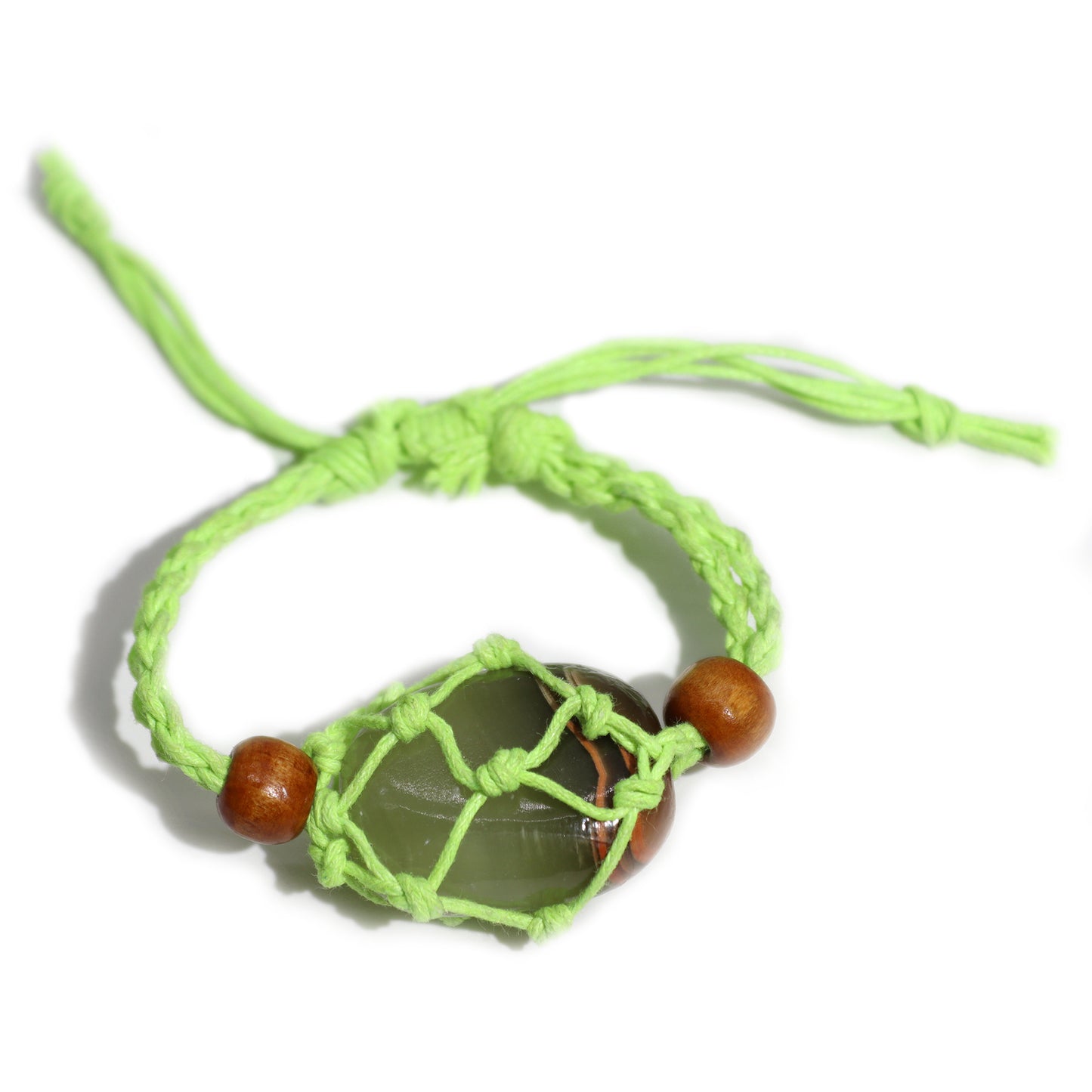 Green Gemstone Bracelet Cord