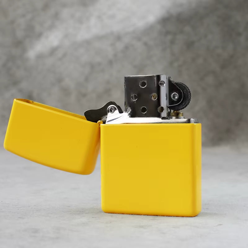 Capricorn Zodiac Petrol Lighter – Engraved Goat Design