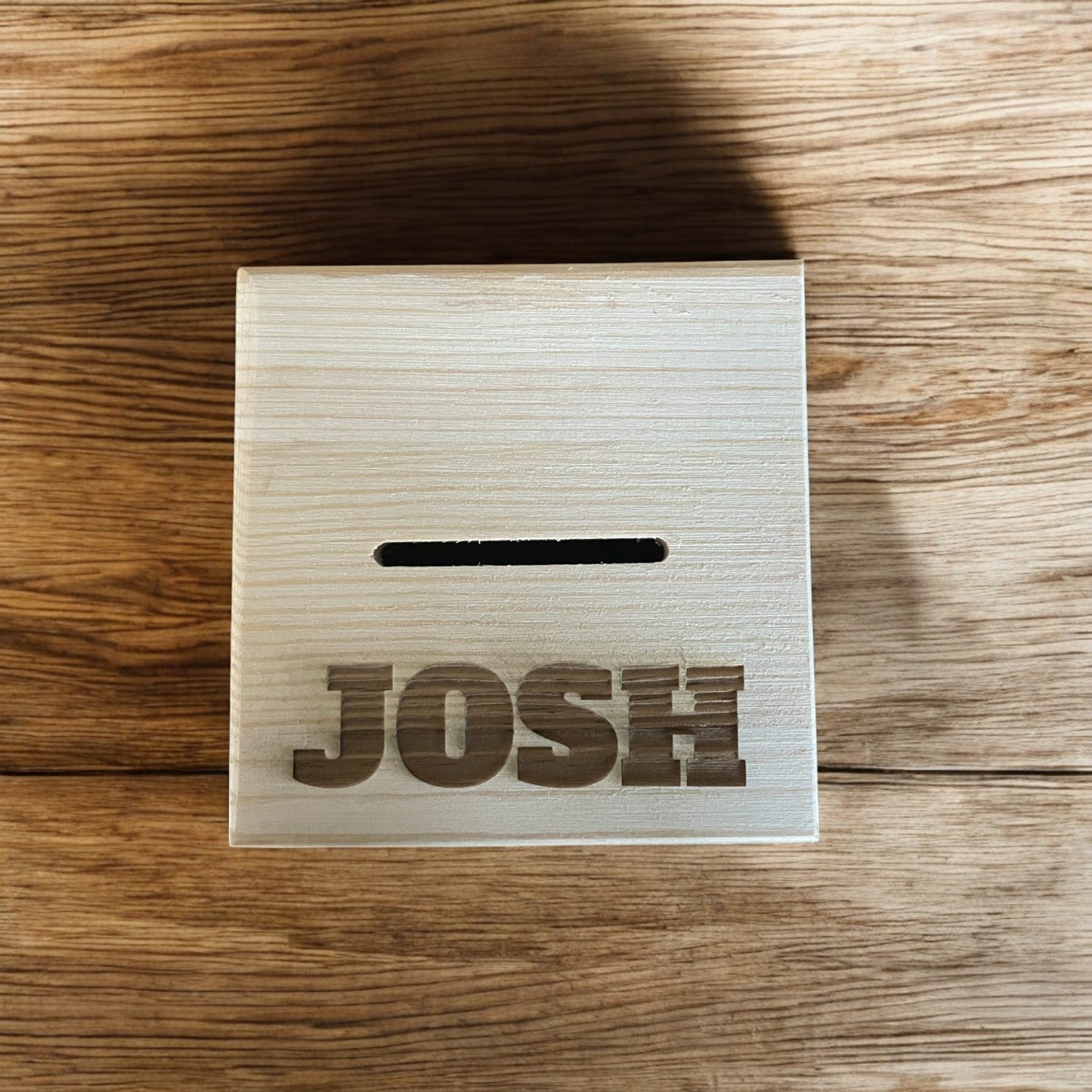 Football Money Box – Personalised Wooden Piggy Bank for Football Fans