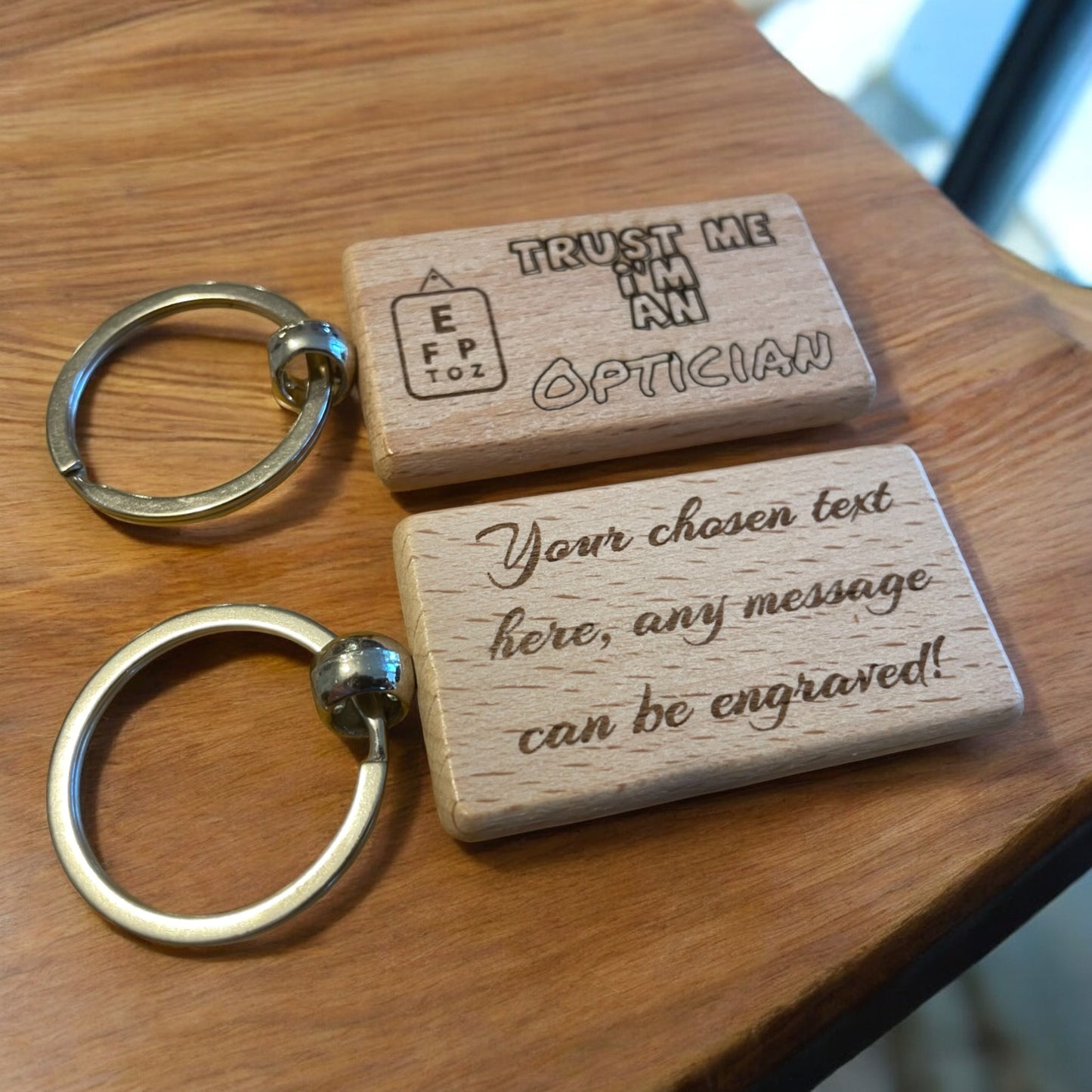 Personalised Optician Keyring Gift | Ashton and Finch