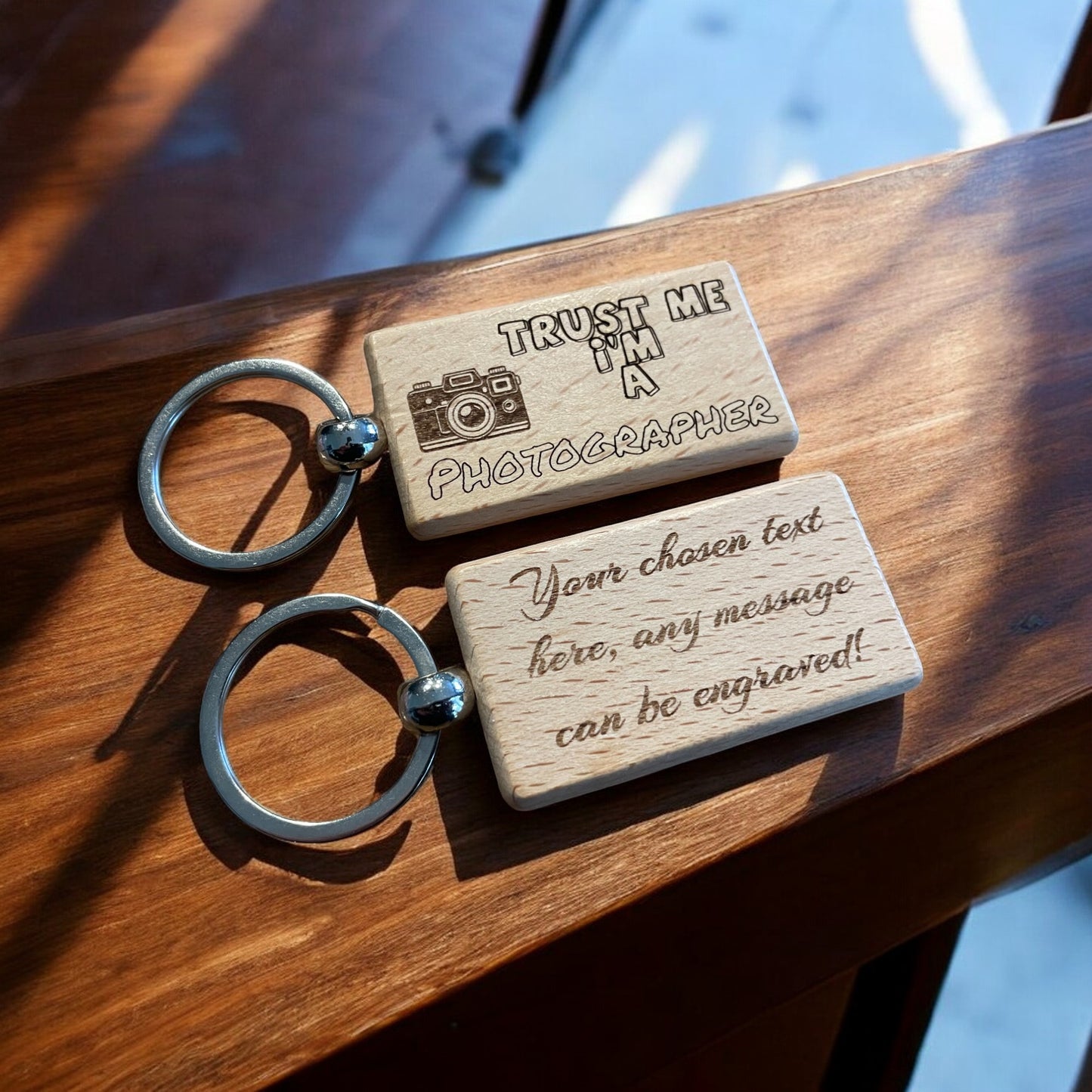 Personalised Photographer Keyring Gift | Ashton and Finch