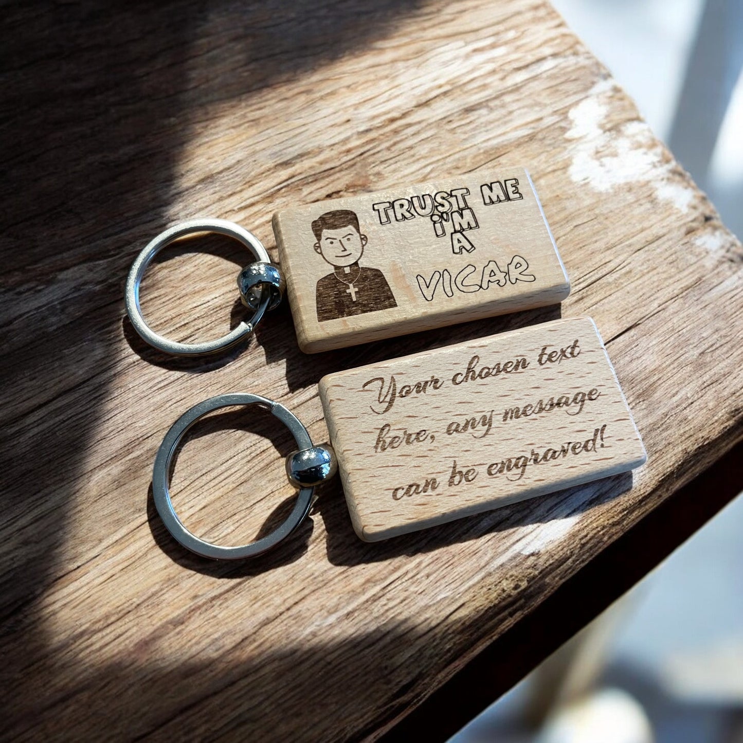 Personalised Vicar Keyring Gift | Ashton and Finch