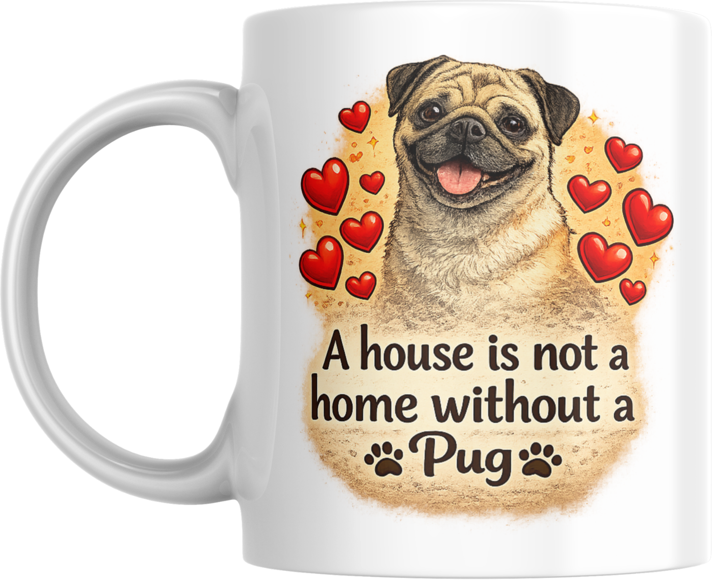 Pug Mug – Pug Dog Design - Ashton and Finch