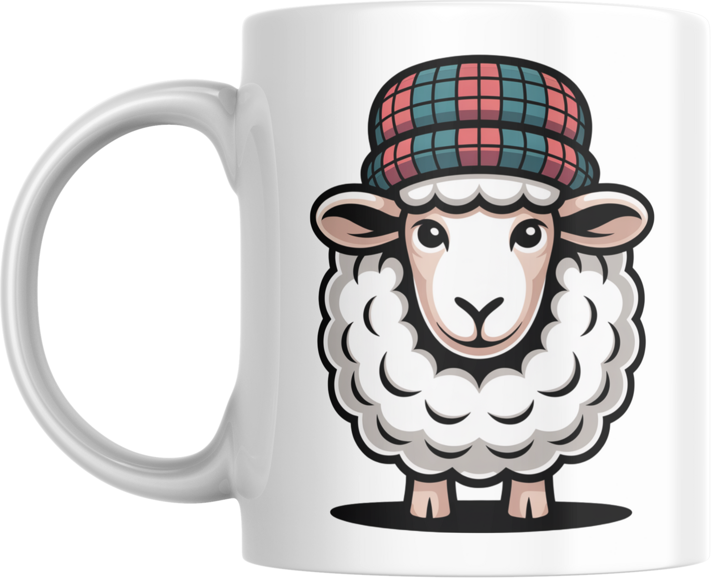 Scottish Sheep Mug – Tartan Hat Coffee Cup