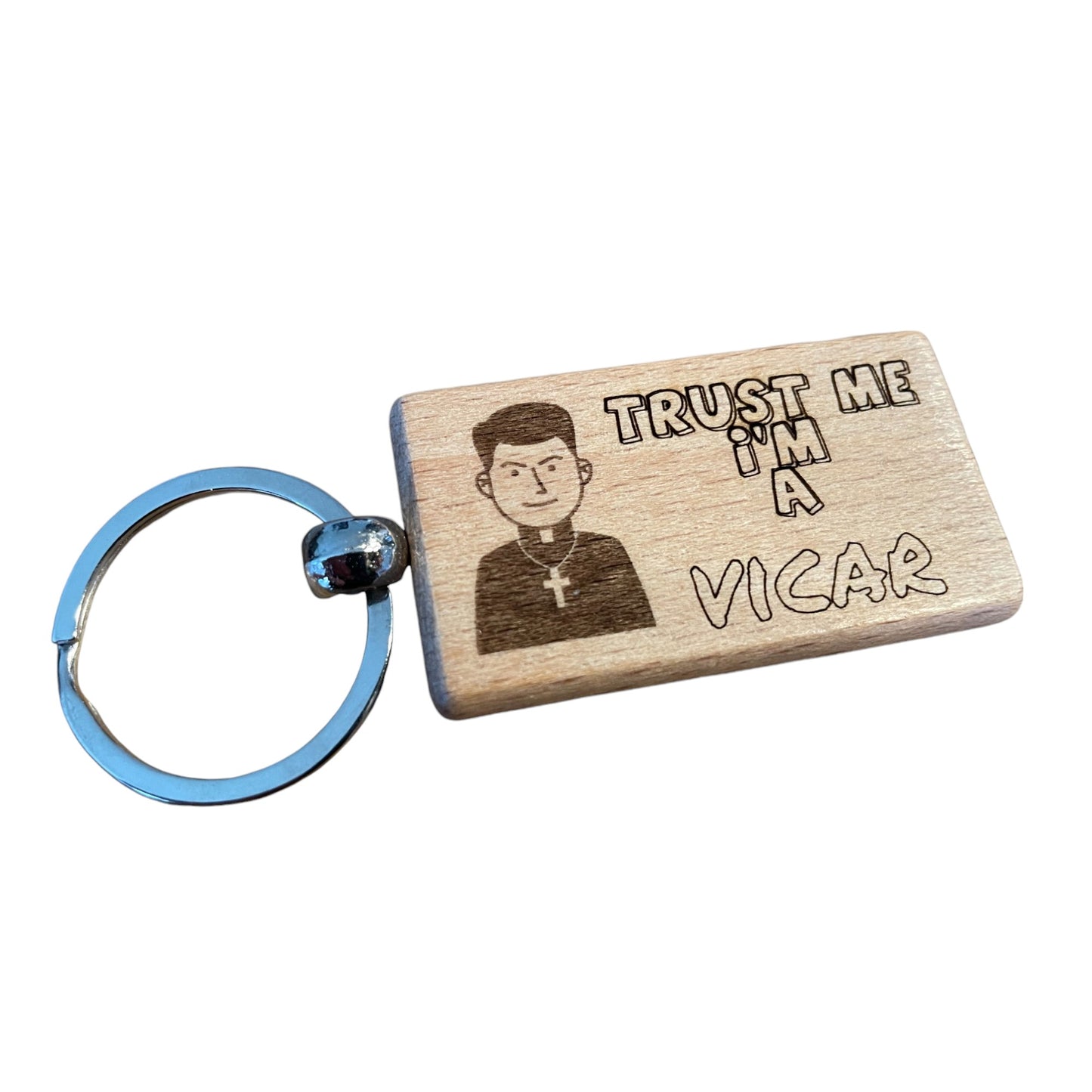 Trust Me, I'm a Vicar Keyring Gift | Ashton and Finch