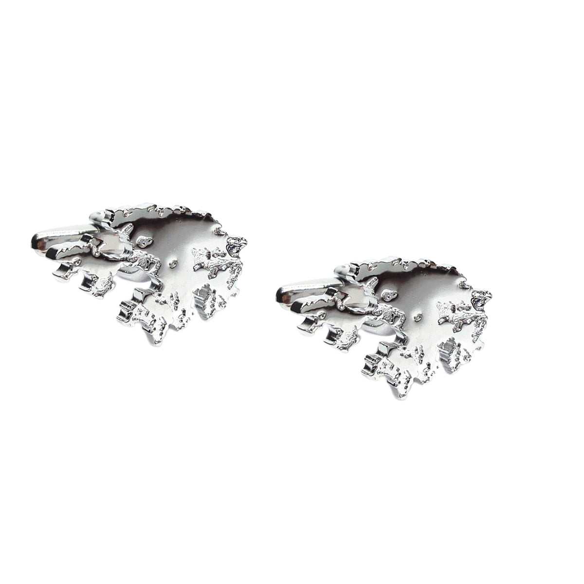 Outline Map of Hong Kong Rhodium Plated Cufflinks | Ashton and Finch