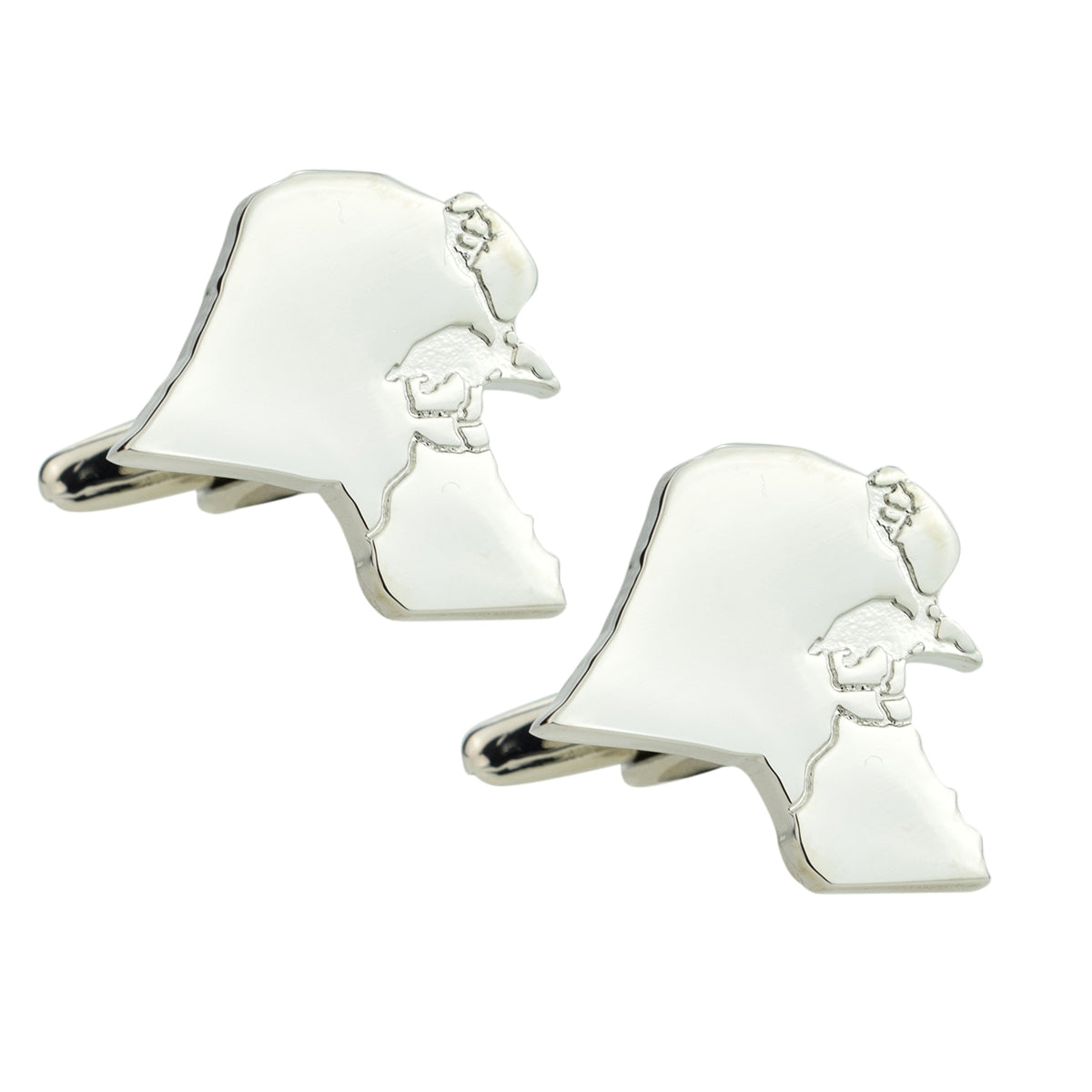Kuwait Outline Map Cufflinks | Ashton and Finch