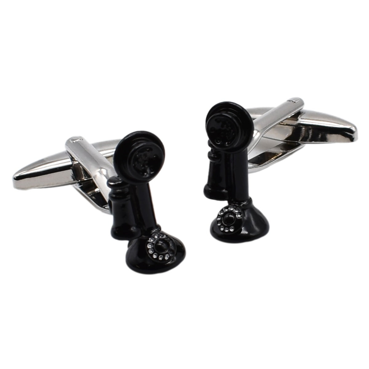 Retro Telephone Design Cufflinks | Ashton and Finch