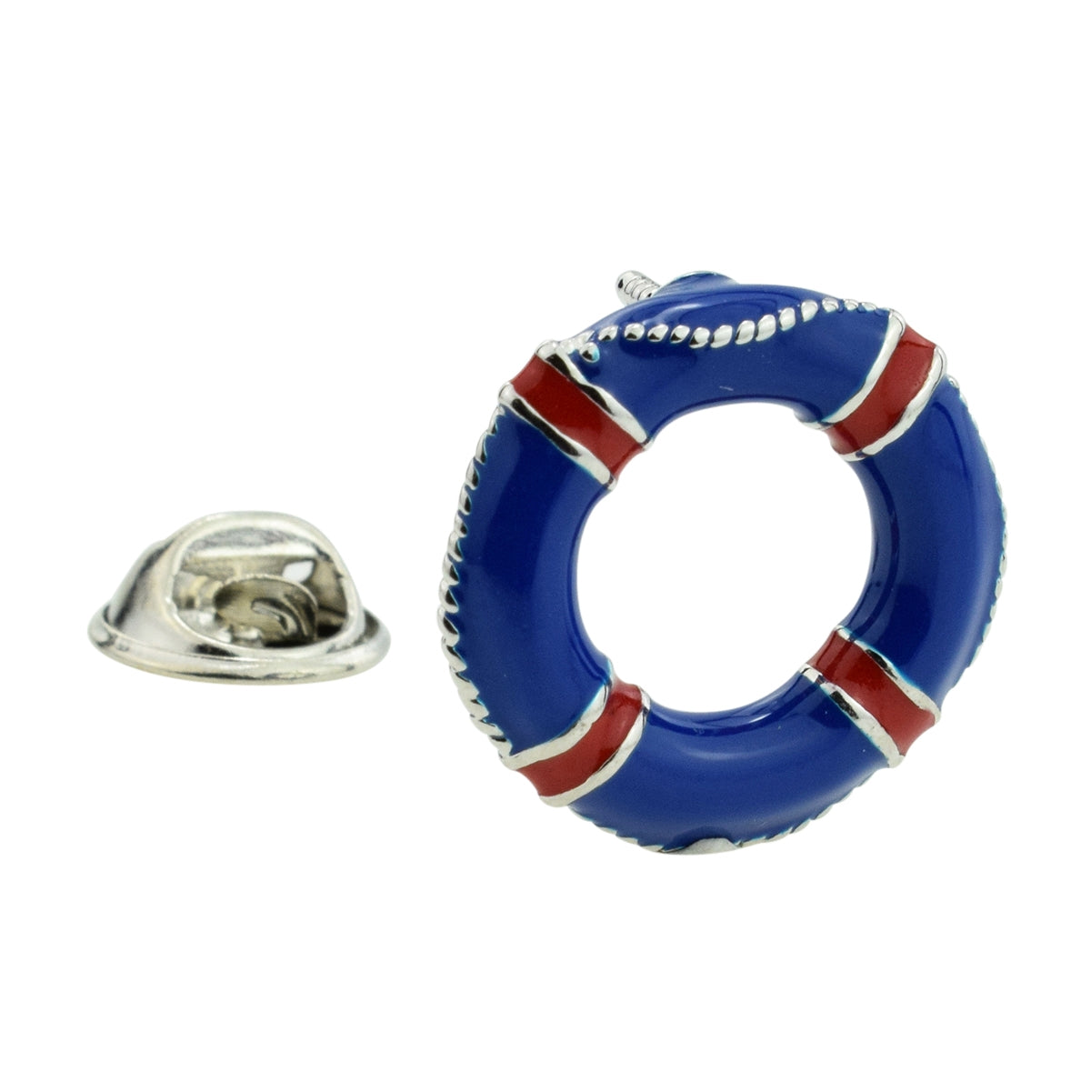 Blue Lifebuoy / Life Belt Lapel Pin Badge