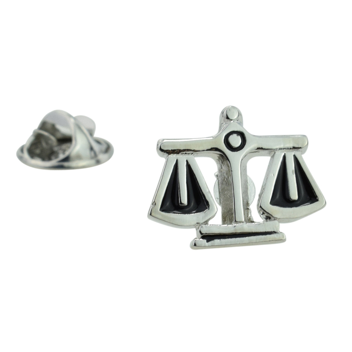 Scales of Justice Lapel Pin Badge