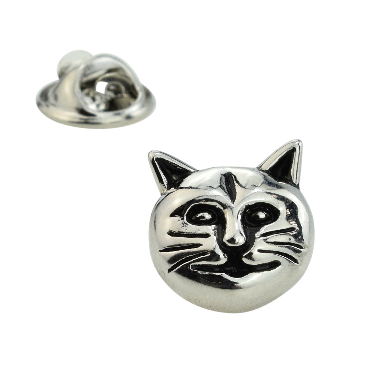 Cat Face Lapel Pin Badge