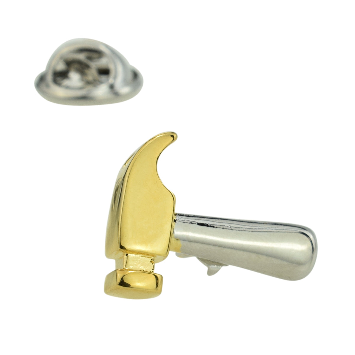 Two Tone Hammer Lapel Pin Badge