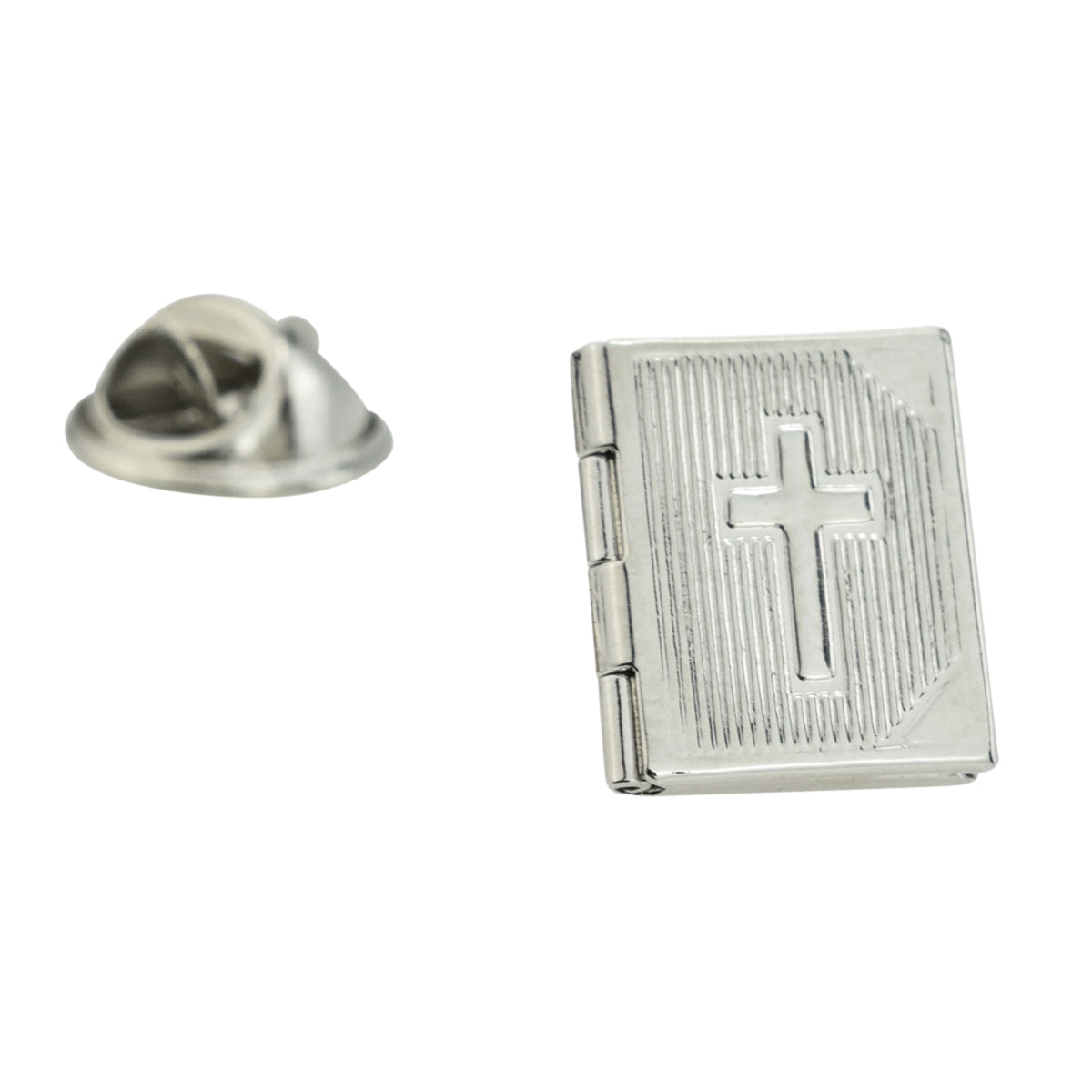 Opening Bible Lapel Pin Badge