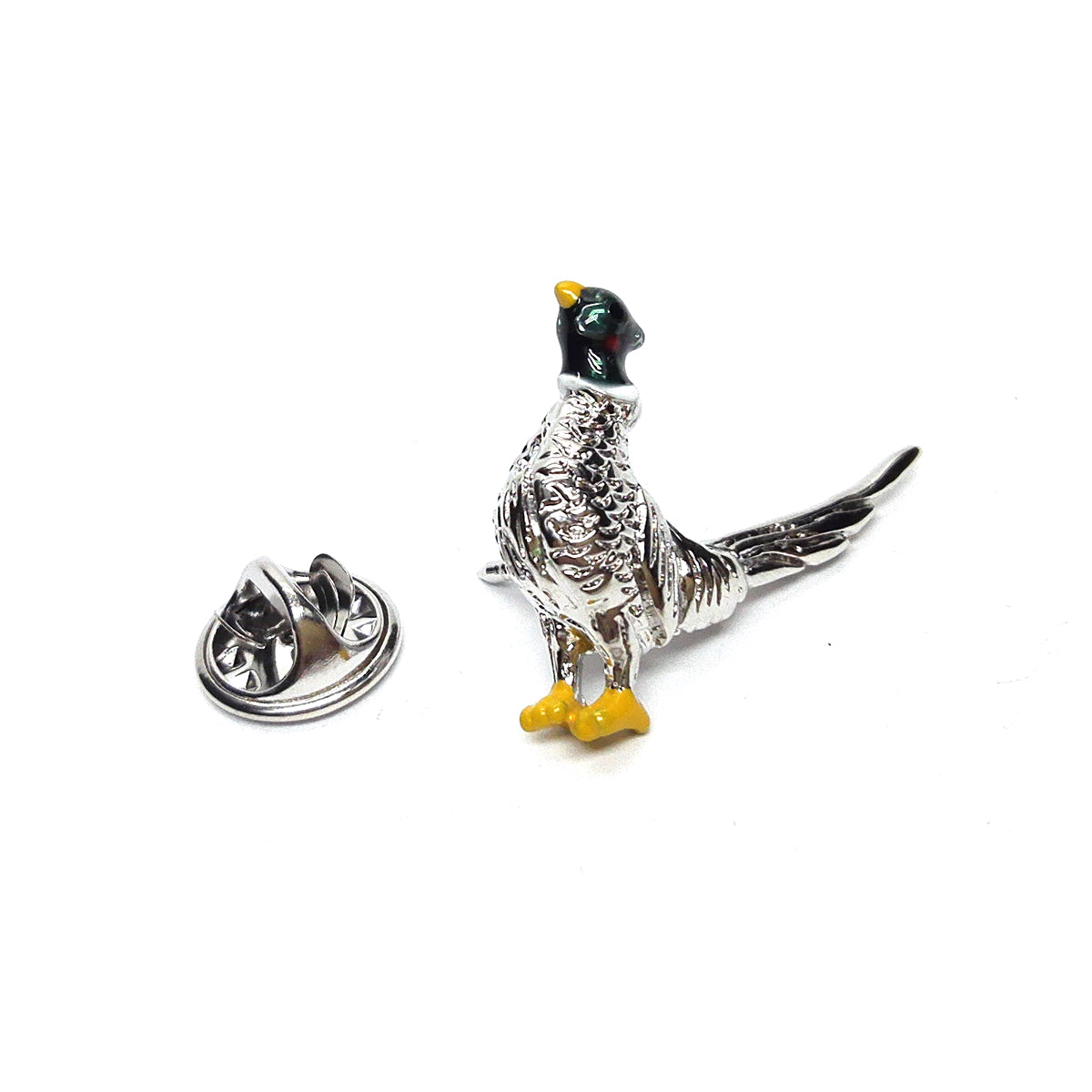 Pheasant Bird with Feature Colours Lapel Pin Badge