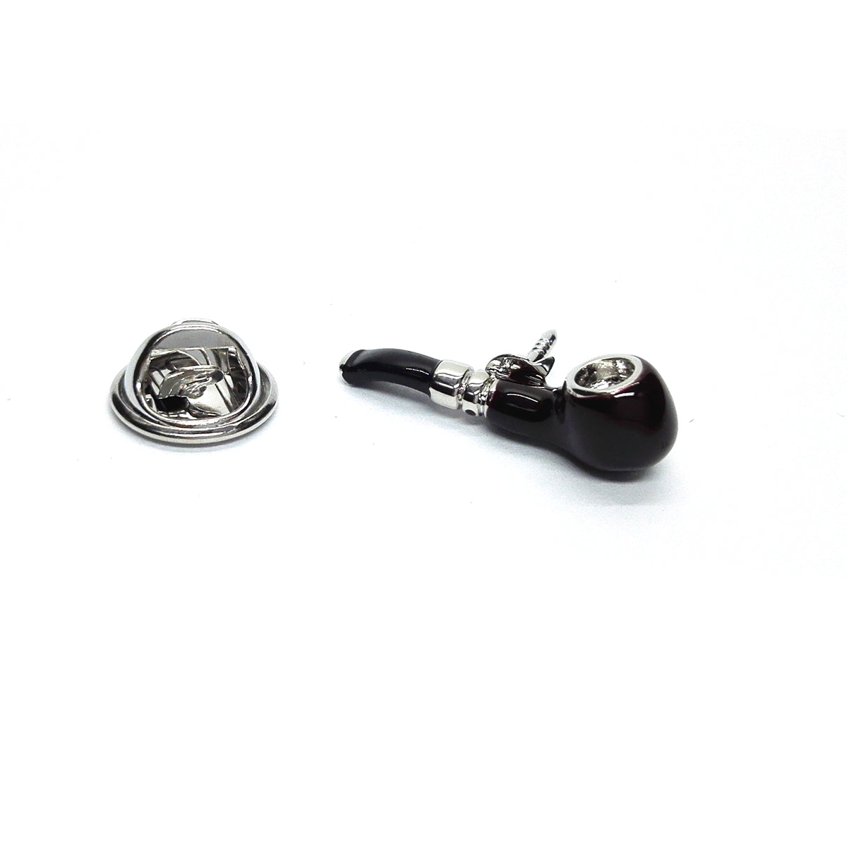Smoking Pipe Lapel Pin Badge