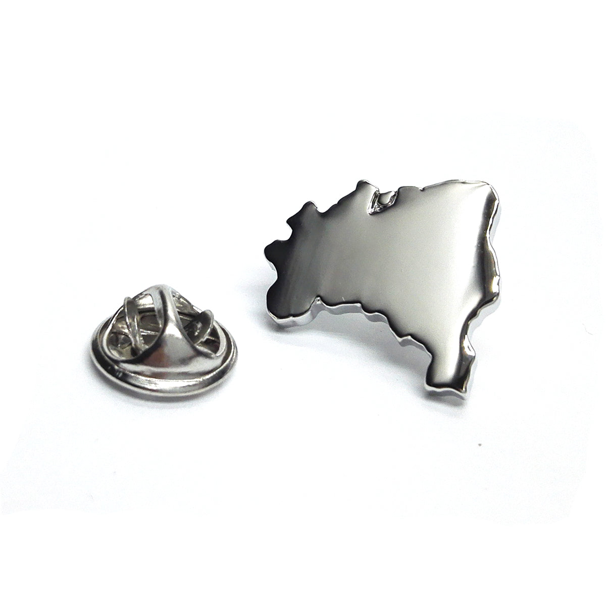 Brazil Outline Map Lapel Pin Badge