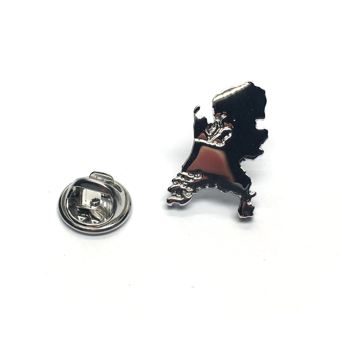 Outline Map of Netherlands Holland Dutch Lapel Pin Badge