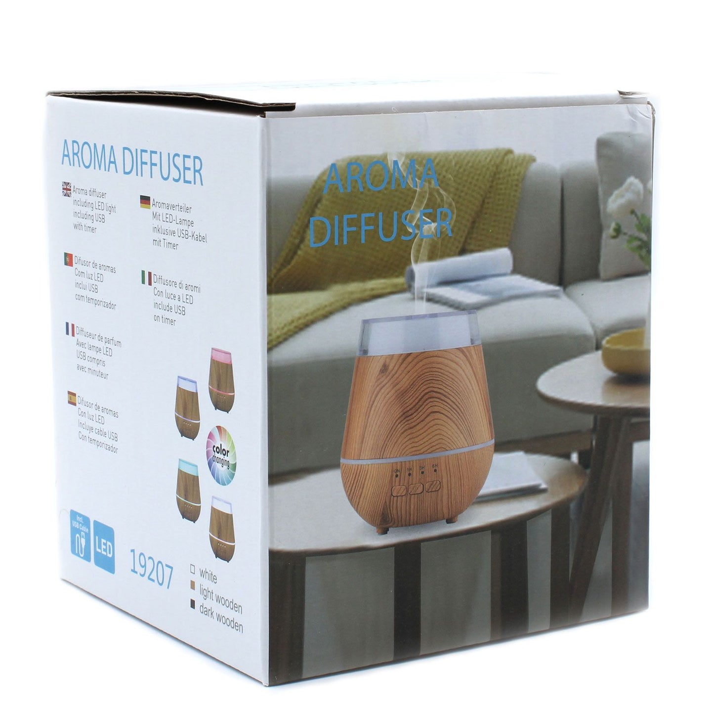 Helsinki Aroma Diffuser USB Colour Changing Timer