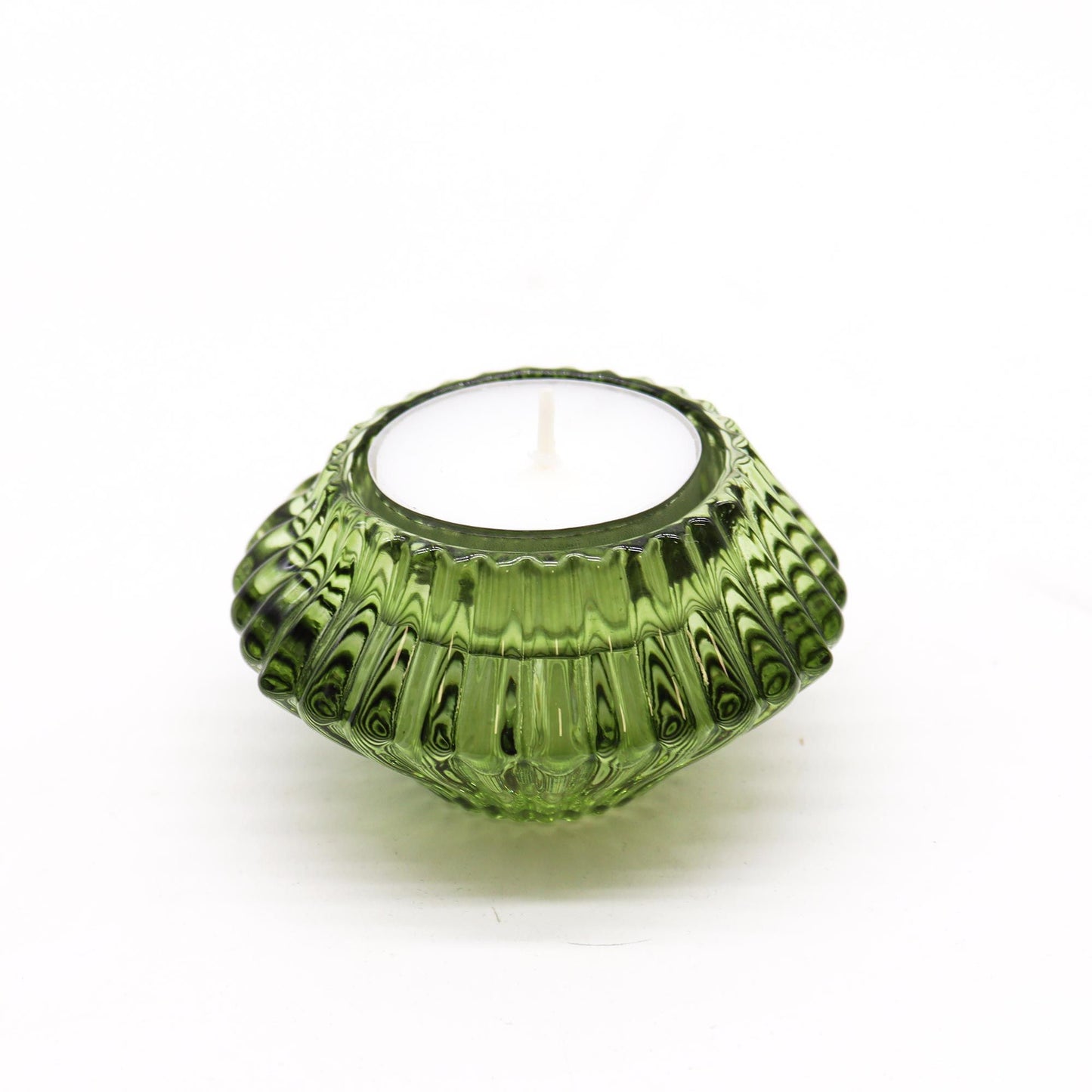 Flower Design Reversible Candle/Tealight Holder – Garden Jade