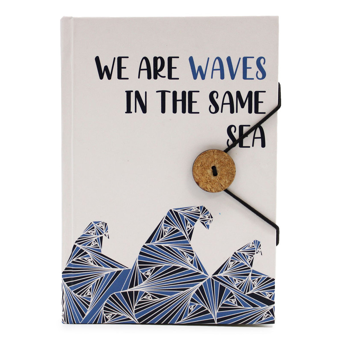 Notebook with strap – Waves in the same sea