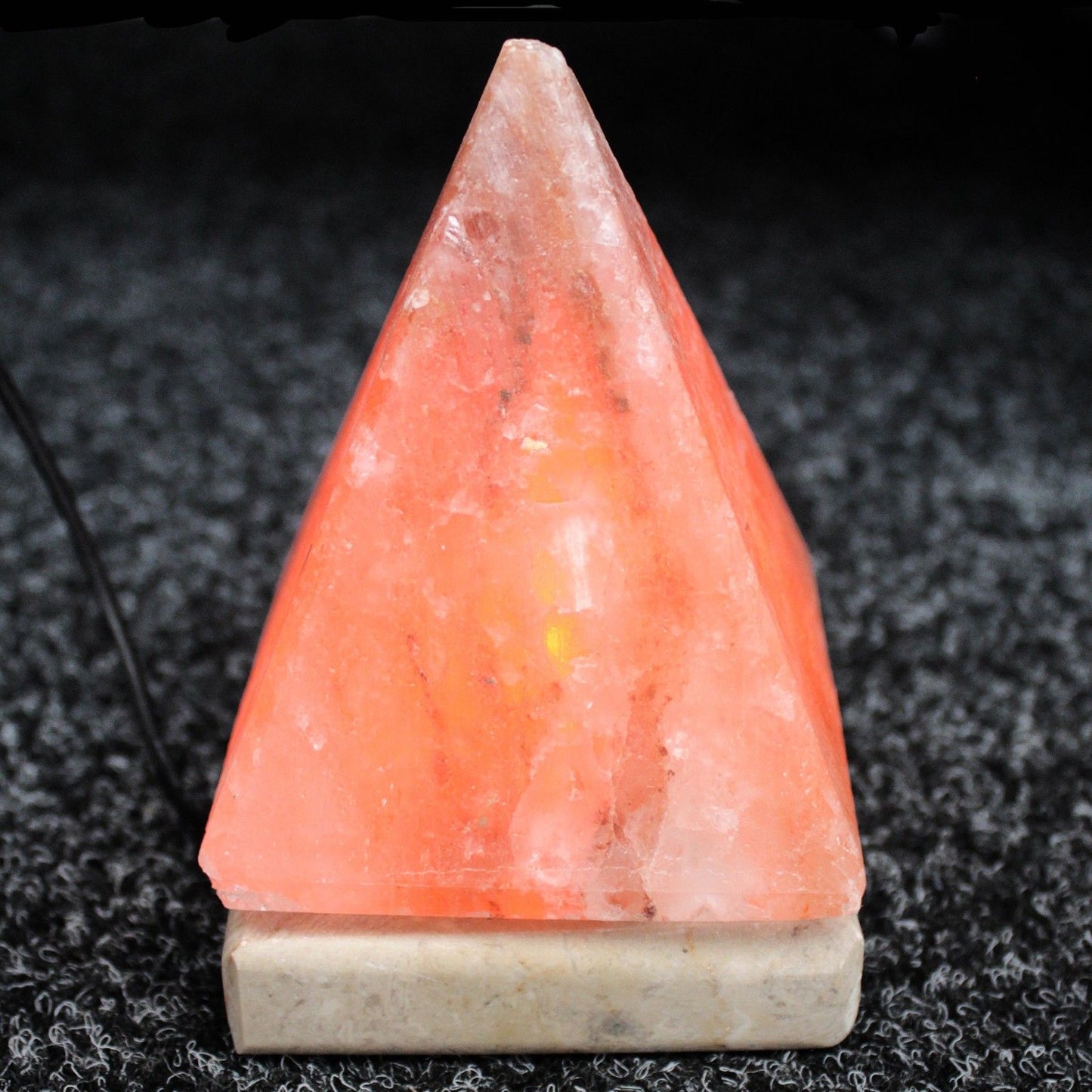 USB Salt Lamp Pyramid 9cm – Warm Glow