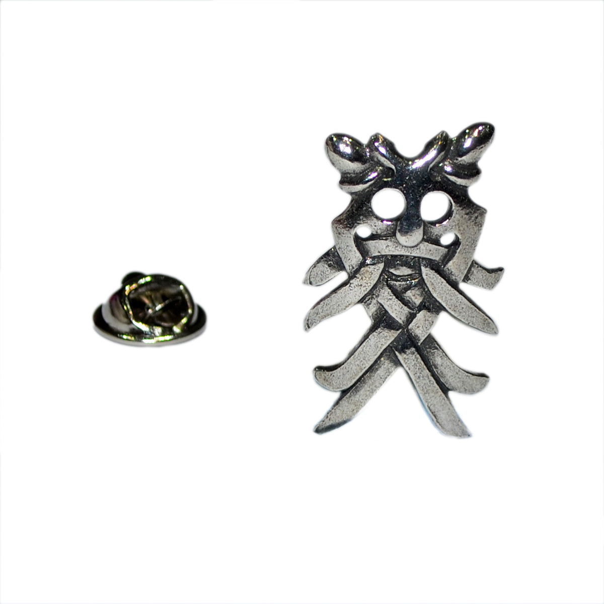 Viking Odin's Mask Pewter Lapel Pin Badge
