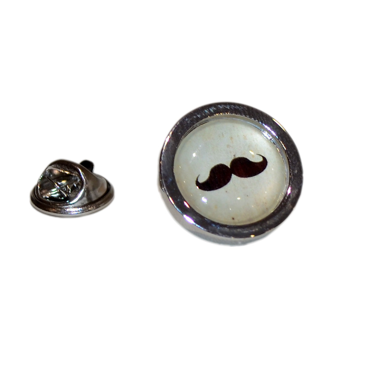 Cool Moustache Design Lapel Pin Badge