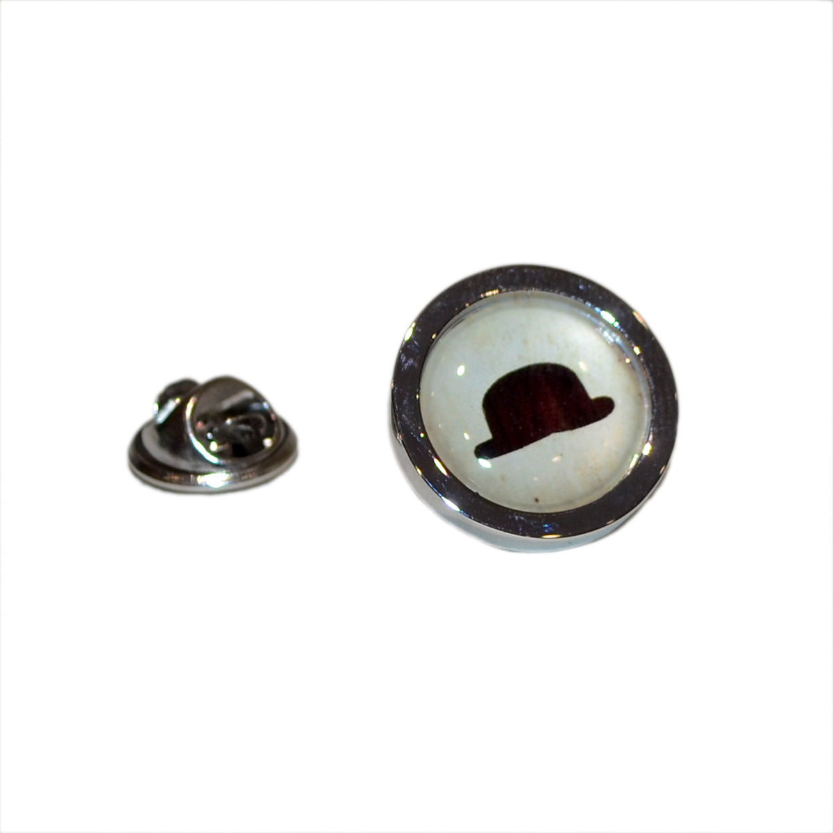 Cool Bowler Hat Lapel Pin Badge