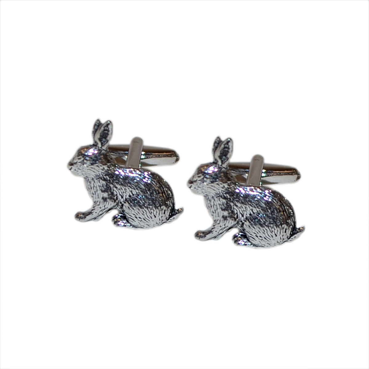 English Made Rabbit Pewter Cufflinks | Ashton and Finch