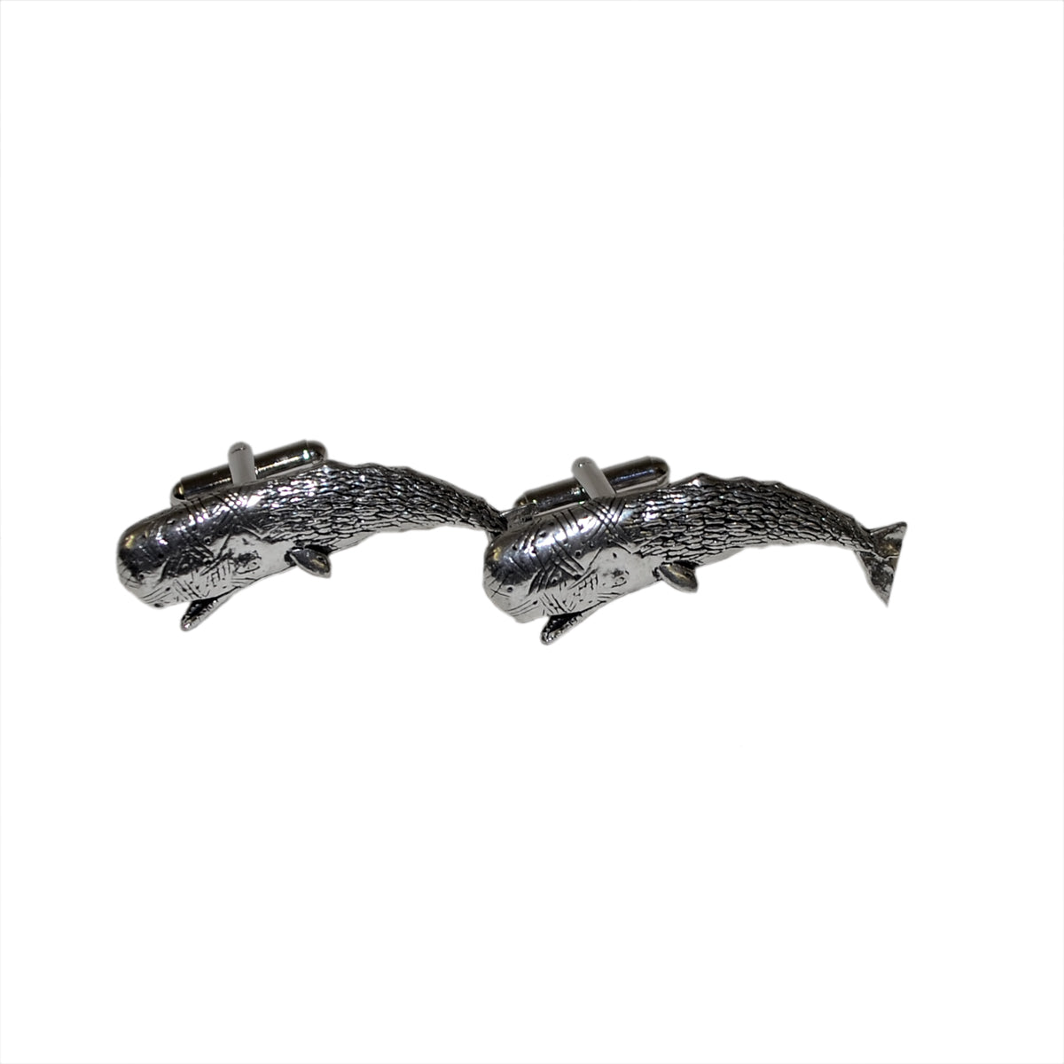 English Made Whale Pewter Cufflinks | Ashton and Finch